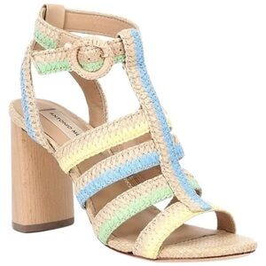 New Antonio Melani Gwindolin Raffia Sandals Size 10M